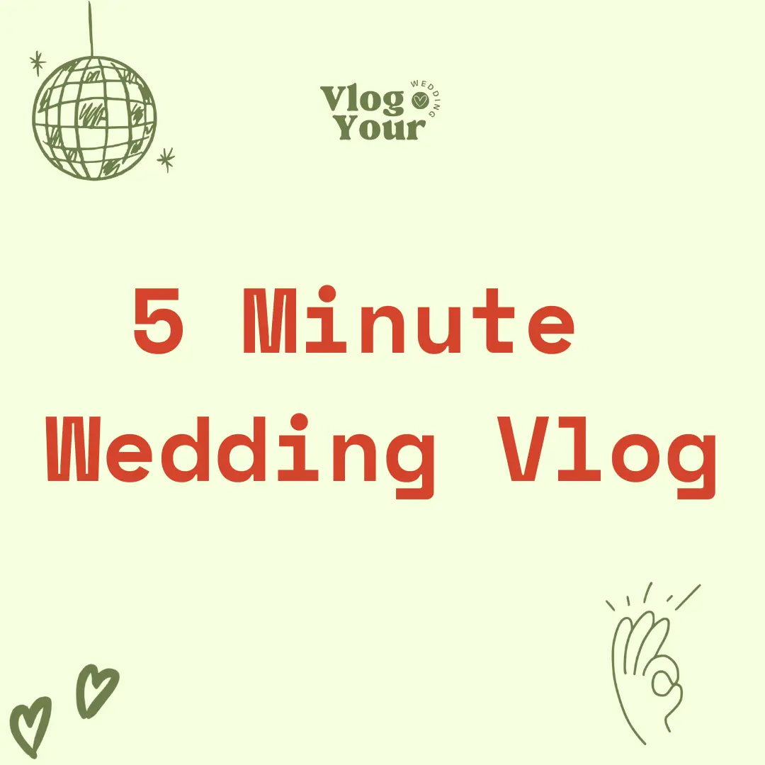 5 Minute Wedding Vlog (Editing Add-on) Vlog Your