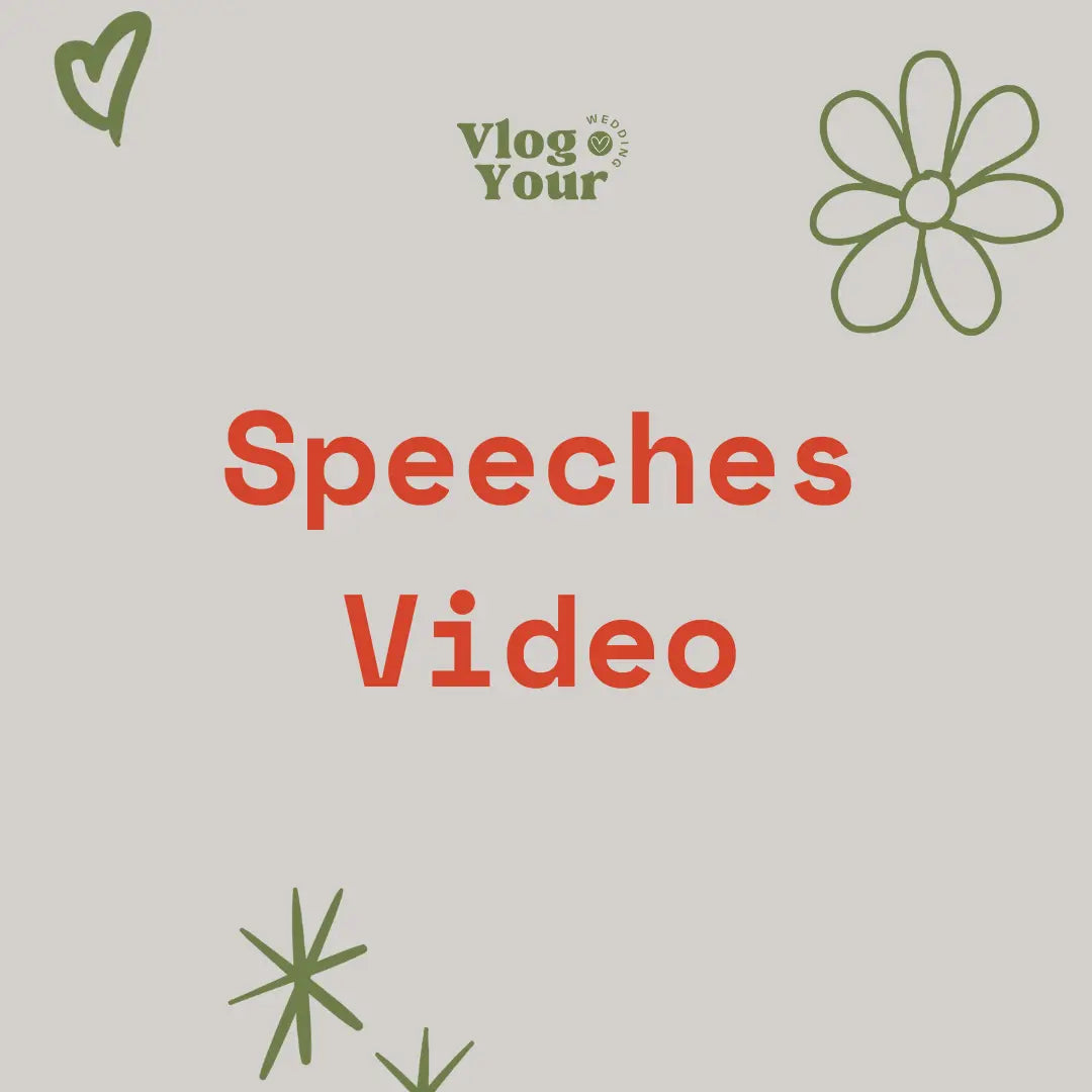 Speeches Video (Editing Add-on) Vlog Your